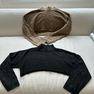 Set of 2 cropped sweaters